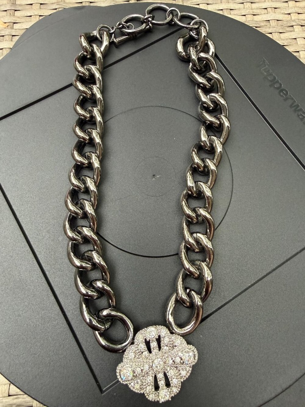 Lia Sophia "Palladian" Cluster of Crystals Necklace